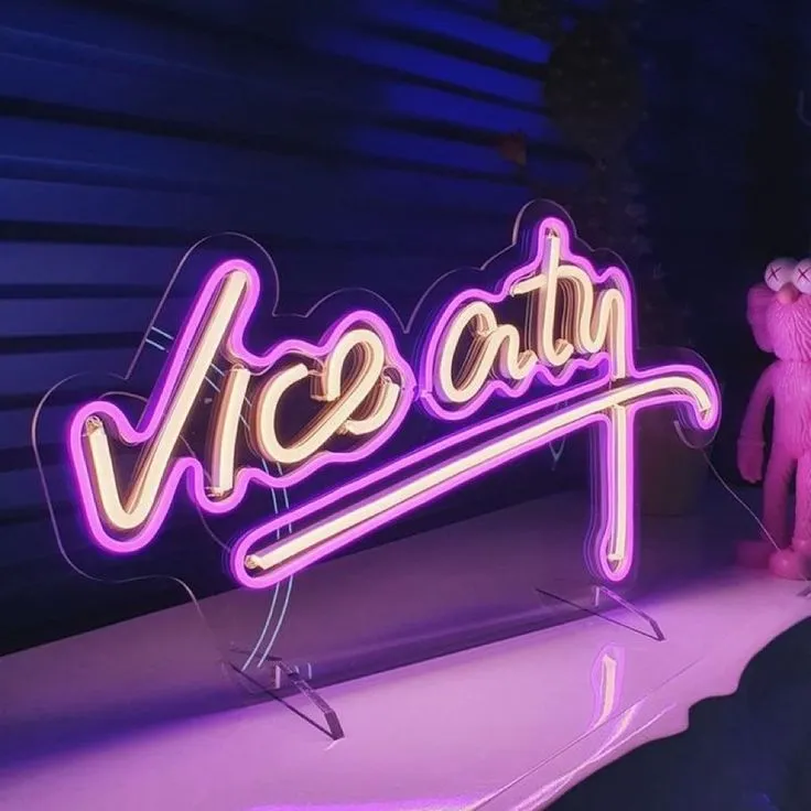 Neon Sign With Stand