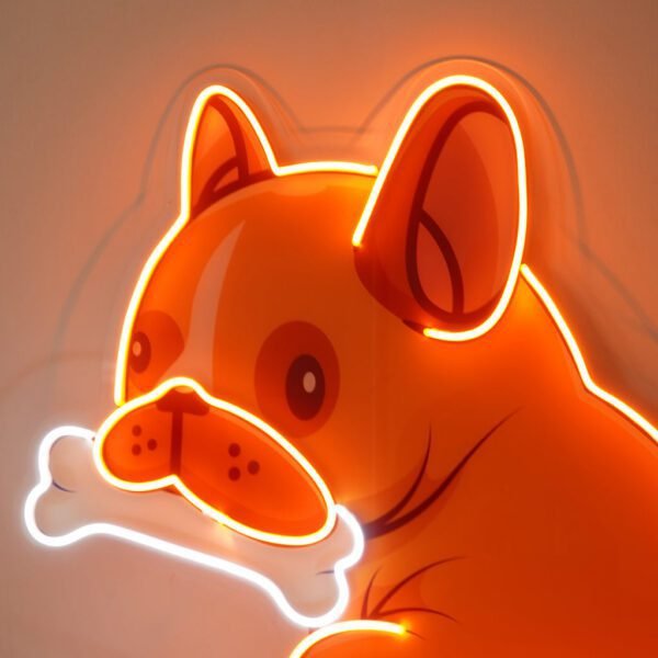 Dog Gnawing Bone LED Neon Sign Light Pop Art