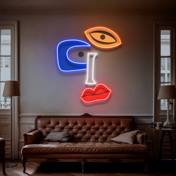 Single Face Element Abstract Art LED Neon Sign